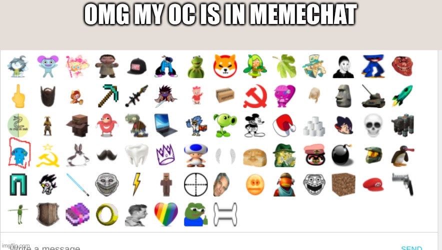 YES YES YES YES | OMG MY OC IS IN MEMECHAT | made w/ Imgflip meme maker