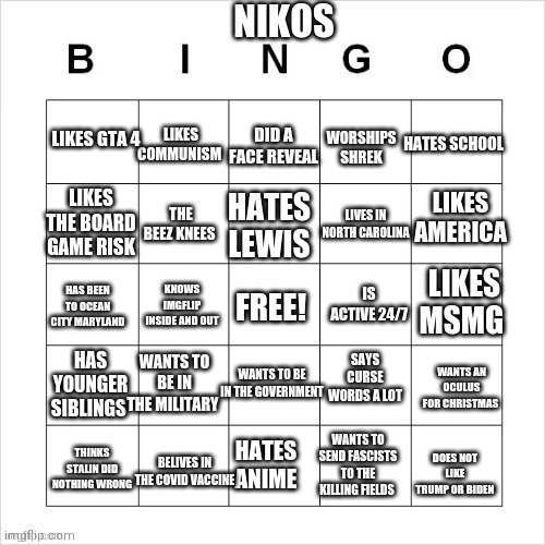 Play my bingo :) | image tagged in my bingo | made w/ Imgflip meme maker