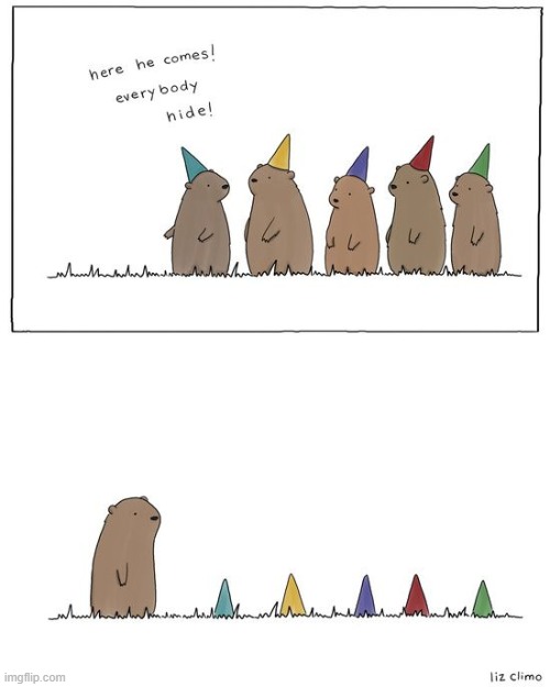 When you try your best but you don't succeed | image tagged in comics/cartoons,ground hog,party | made w/ Imgflip meme maker