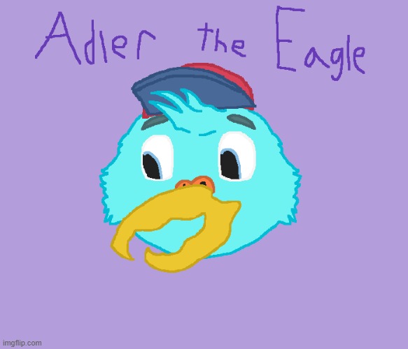 I did some fanart of Adler The Eagle! :D | image tagged in furry | made w/ Imgflip meme maker