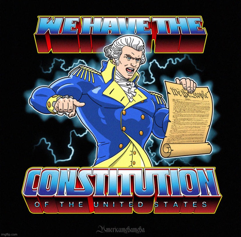 Ripped anime George Washington plugging the U.S. Constitution: I want the Conservative Party’s opinion on this one | image tagged in we have the constitution of the united states,conservative party,buff,anime,george washington,boi | made w/ Imgflip meme maker
