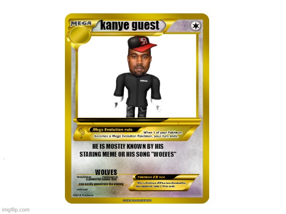 hehehheehhehehehheheheheehheheeheheehehehehehhehehheheheheh i won | kanye guest; WOLVES; HE IS MOSTLY KNOWN BY HIS STARING MEME OR HIS SONG "WOLVES"; a powerful sound that can easily penetrate the enemy. | image tagged in kanye west | made w/ Imgflip meme maker