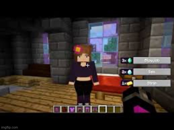 Who said Minecraft couldn’t have waifu | made w/ Imgflip meme maker