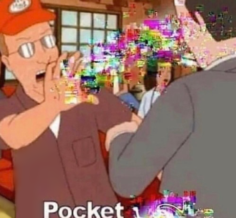 pocket [redacted] Blank Meme Template