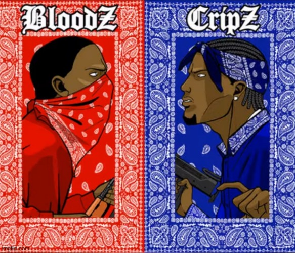 Blood Or Crip | image tagged in blood or crip | made w/ Imgflip meme maker