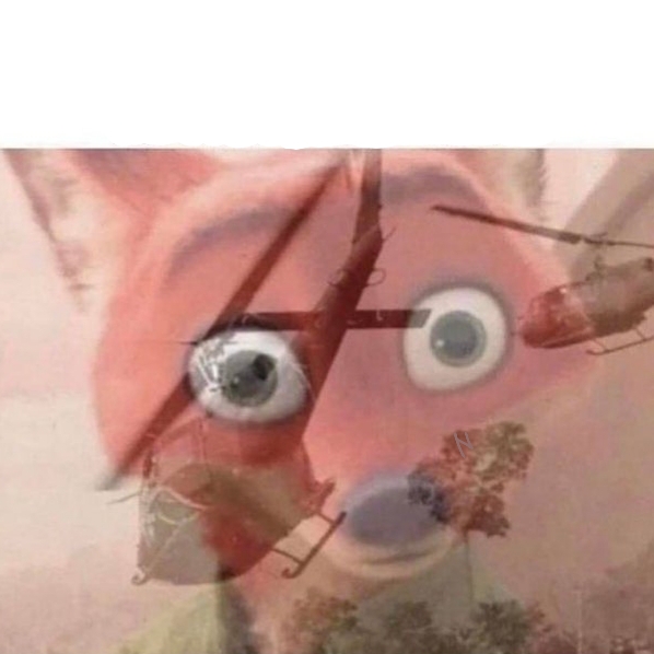 High Quality PTSD Fox Blank Meme Template