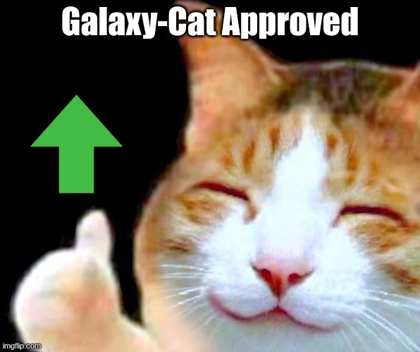 image tagged in galaxy-cat approved | made w/ Imgflip meme maker
