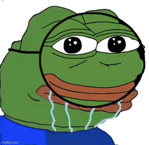 Pepe Crying Behind Mask | image tagged in pepe crying behind mask | made w/ Imgflip meme maker