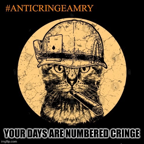 Thatanticringearmy hits hard | YOUR DAYS ARE NUMBERED CRINGE | image tagged in anti cringe army | made w/ Imgflip meme maker
