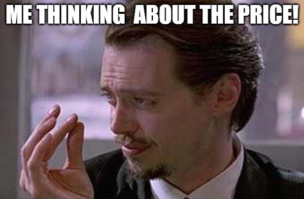 NON FACTOR | ME THINKING  ABOUT THE PRICE! | image tagged in smallest violin | made w/ Imgflip meme maker