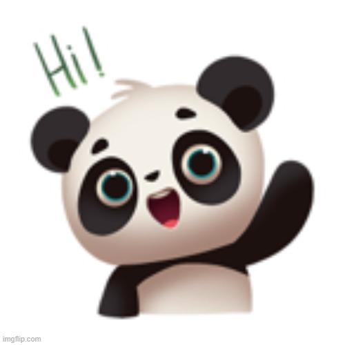 Panda Sticker | image tagged in panda sticker | made w/ Imgflip meme maker