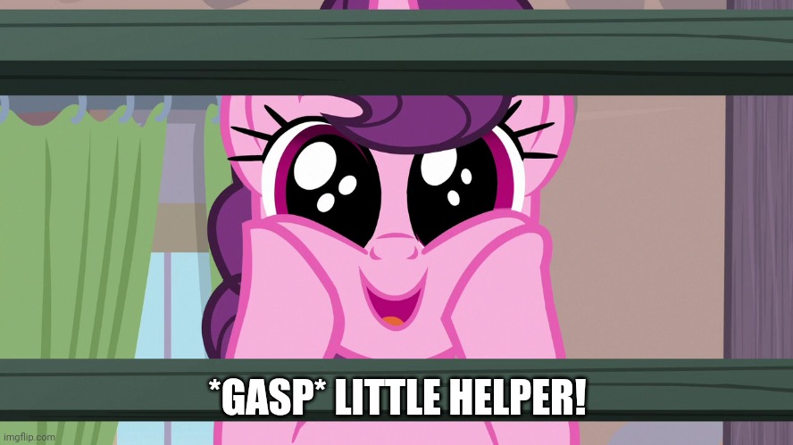 *GASP* LITTLE HELPER! | made w/ Imgflip meme maker