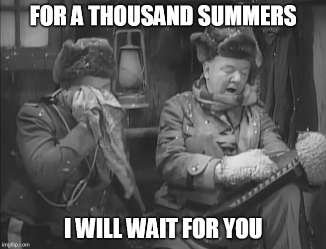 Now you can think of Jurassic Bark while watching The Fatal Glass Of Beer | FOR A THOUSAND SUMMERS; I WILL WAIT FOR YOU | image tagged in wc fields fatal glass of beer | made w/ Imgflip meme maker