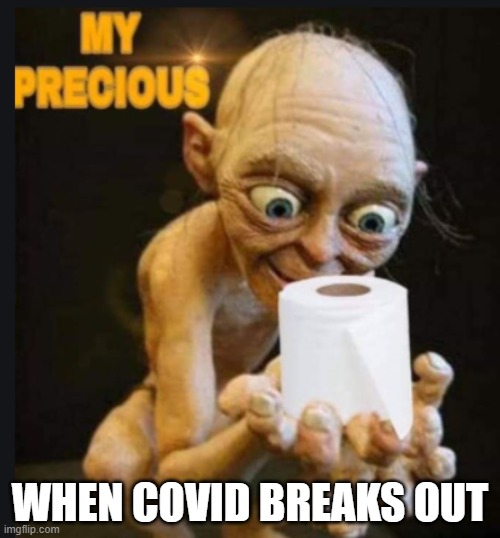lol |  WHEN COVID BREAKS OUT | image tagged in loya my precious | made w/ Imgflip meme maker