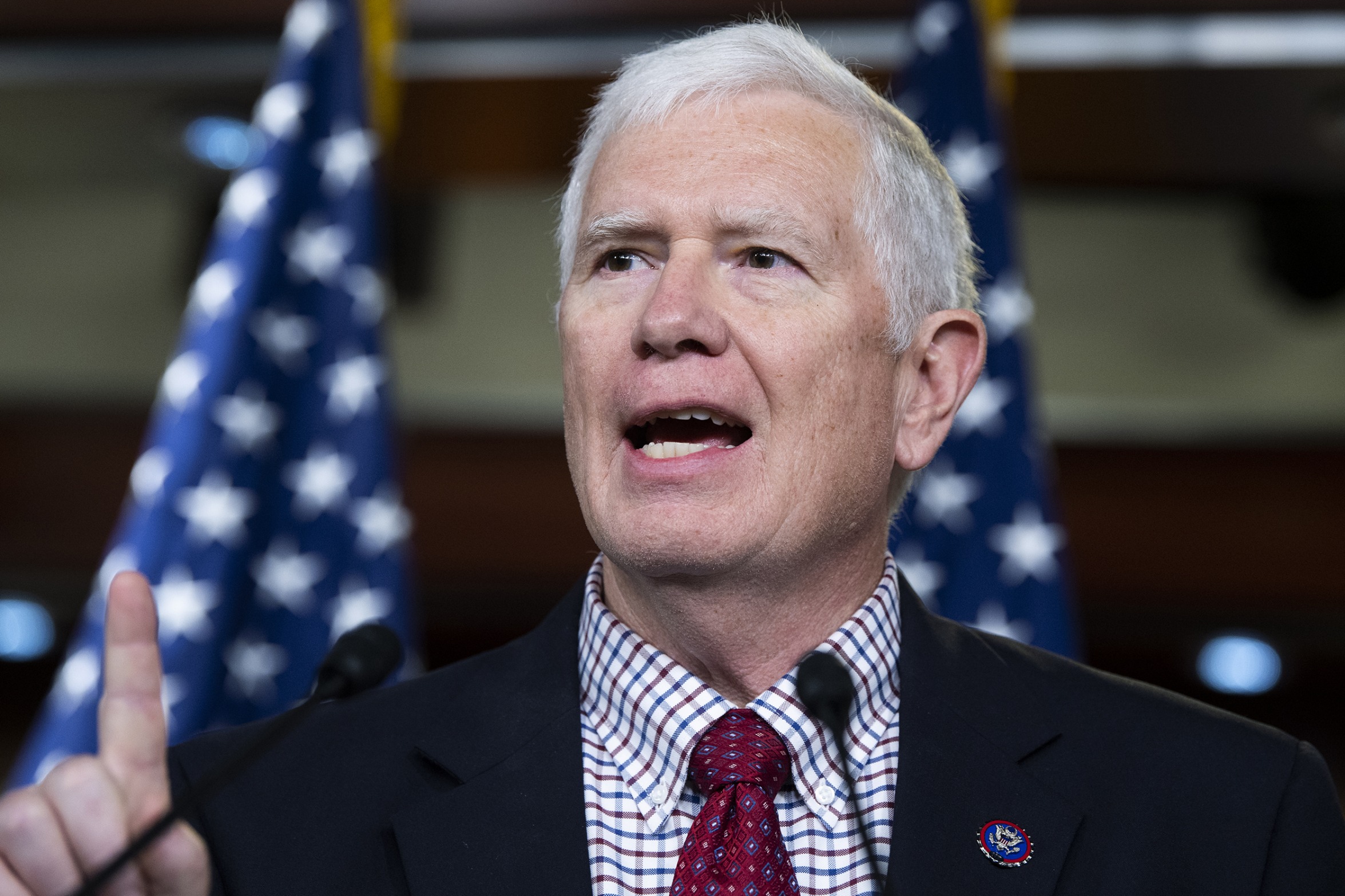 High Quality Mo Brooks Speaking Emphatically Blank Meme Template