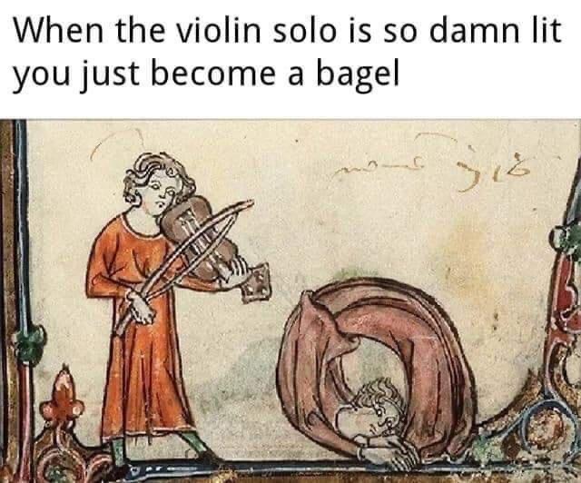 High Quality When the violin solo is lit Blank Meme Template