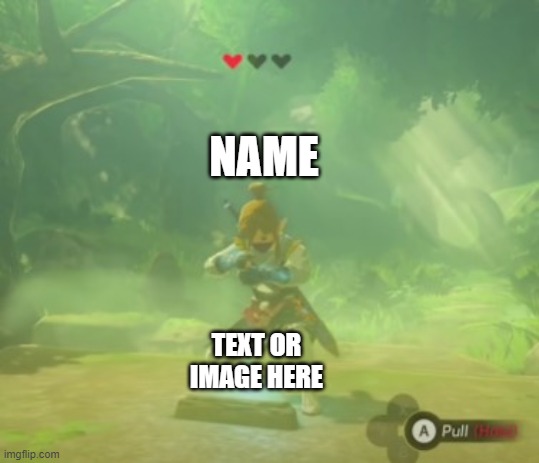 Link pulling X | NAME; TEXT OR IMAGE HERE | image tagged in link pulling x | made w/ Imgflip meme maker