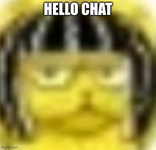 Funny Joke | HELLO CHAT | image tagged in man really said b | made w/ Imgflip meme maker