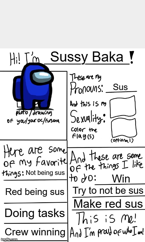 sussy baka - Imgflip