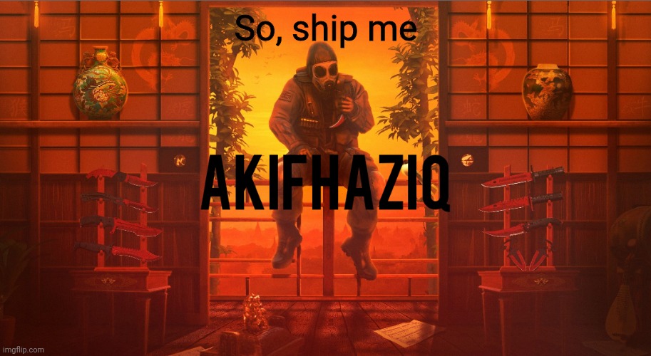 Akifhaziq CSGO template | So, ship me | image tagged in akifhaziq csgo template | made w/ Imgflip meme maker