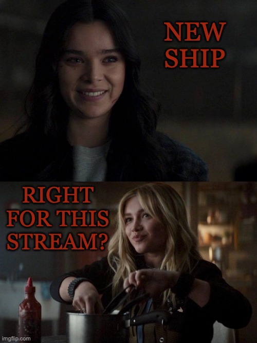 best part of the episode, by far | NEW SHIP; RIGHT FOR THIS STREAM? | image tagged in mcu,cute,shipping | made w/ Imgflip meme maker