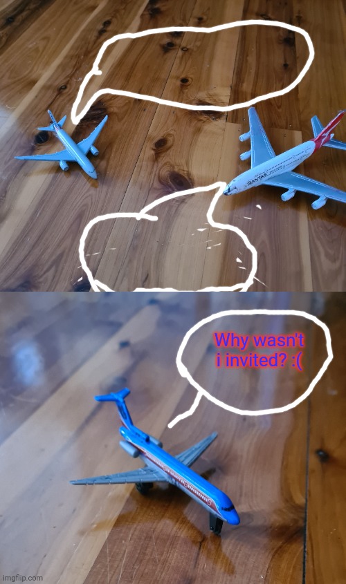 Commercial Aircraft conversation Blank Meme Template
