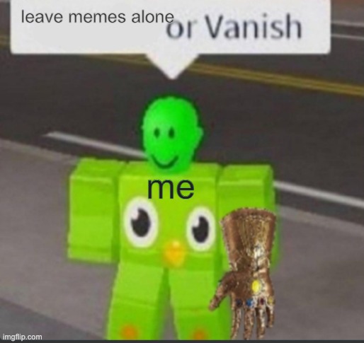 Spanish or vanish blank | leave memes alone me | image tagged in spanish or vanish blank | made w/ Imgflip meme maker