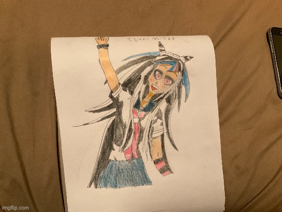 I drew Ibuki | image tagged in ibuki mioda,drawing,why are you reading this,stop reading the tags,danganronpa | made w/ Imgflip meme maker