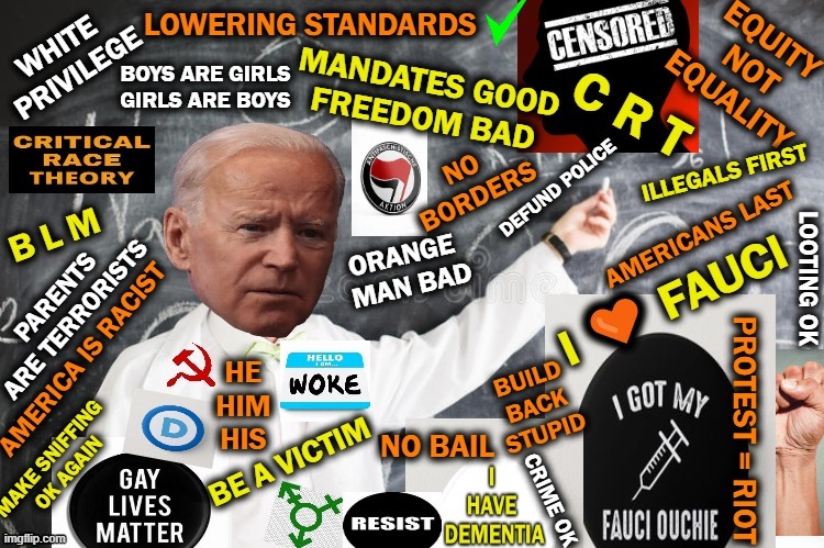The Mad Professor Biden & Upside Down Democrat Issues | image tagged in politics,joe biden,up is down,wrong is right,sjw trigger issues,craziness | made w/ Imgflip meme maker