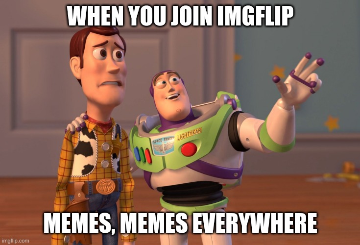 X, X Everywhere | WHEN YOU JOIN IMGFLIP; MEMES, MEMES EVERYWHERE | image tagged in memes,x x everywhere | made w/ Imgflip meme maker