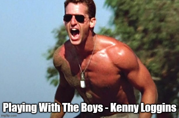 Top Gun Volleyball - Slider | Playing With The Boys - Kenny Loggins | image tagged in top gun volleyball - slider | made w/ Imgflip meme maker