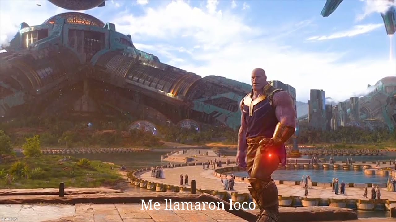 High Quality Me llamaron loco Thanos Blank Meme Template