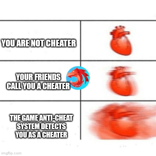 Chetter? | YOU ARE NOT CHEATER; YOUR FRIENDS CALL YOU A CHEATER; THE GAME ANTI-CHEAT SYSTEM DETECTS YOU AS A CHEATER | image tagged in cheat | made w/ Imgflip meme maker
