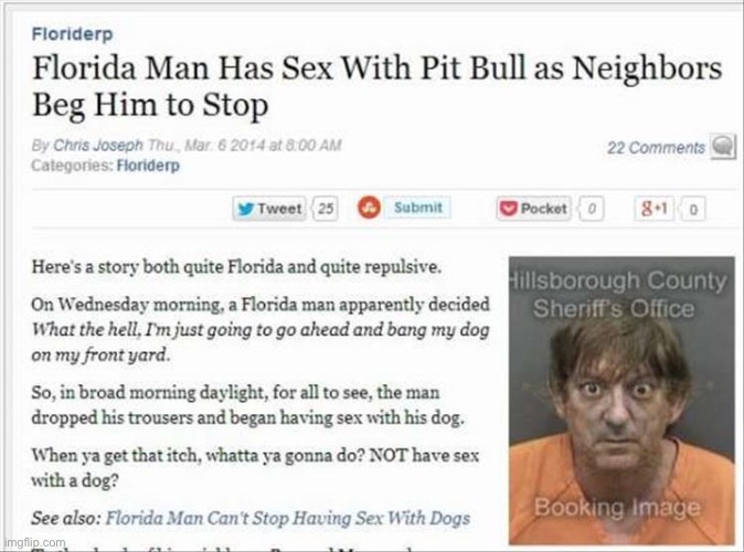 Upvote for more dumb florida men | image tagged in florida man | made w/ Imgflip meme maker