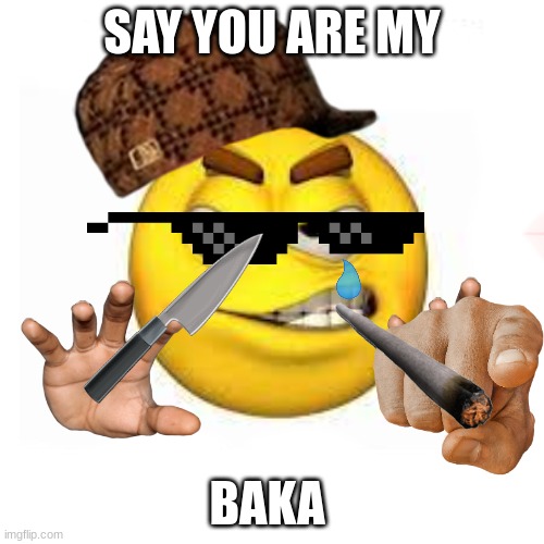 sussy baka | SAY YOU ARE MY; BAKA | image tagged in say you are my baka | made w/ Imgflip meme maker