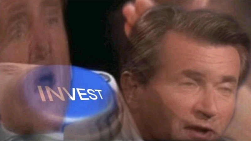 High Quality Invest button Blank Meme Template