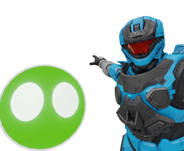 Halo Infinite Spartan and AI pointing Blank Meme Template