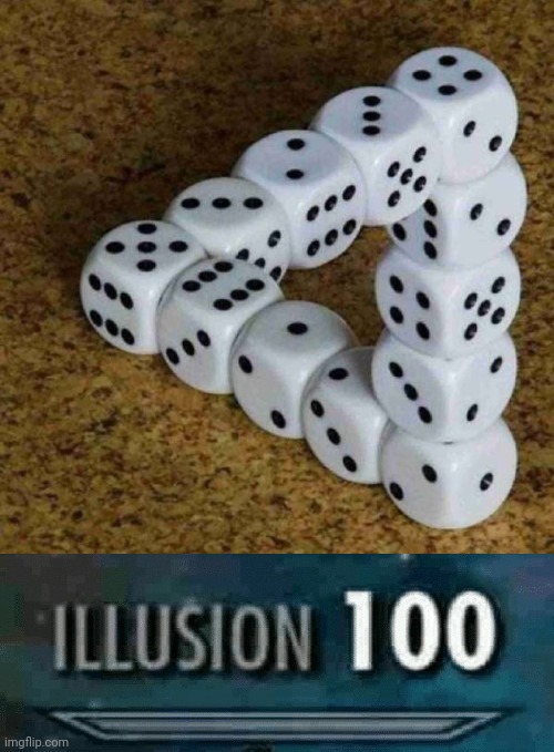 Yahtzee ! | image tagged in illusion 100,gravity,well yes but actually no,slowstack,dice | made w/ Imgflip meme maker
