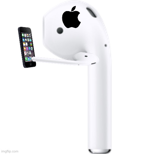 Transparent airpods | image tagged in transparent airpods | made w/ Imgflip meme maker