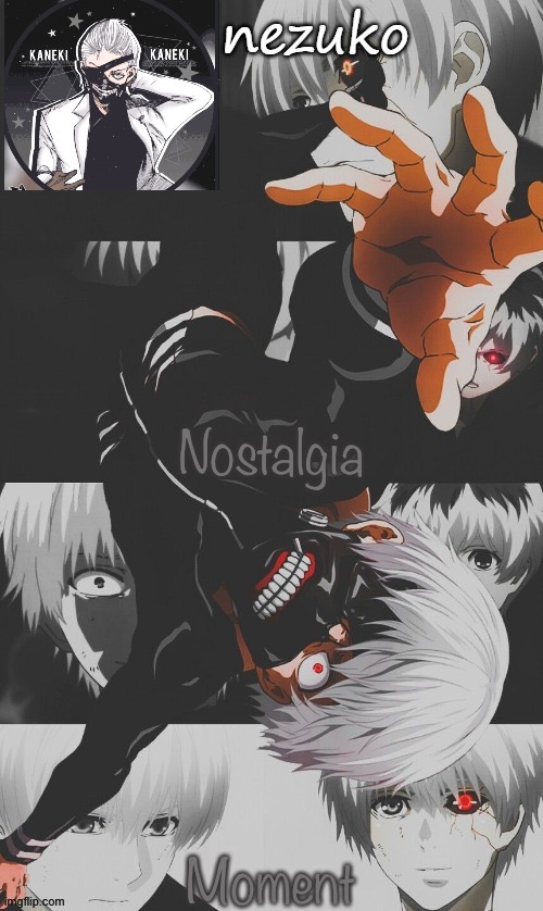 Nezuko’s Tokyo Ghoul template (thx yachi) | Nostalgia; Moment | image tagged in nezuko s tokyo ghoul template thx yachi | made w/ Imgflip meme maker