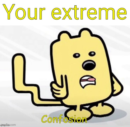 Your extreme | image tagged in wubbzy confosion | made w/ Imgflip meme maker