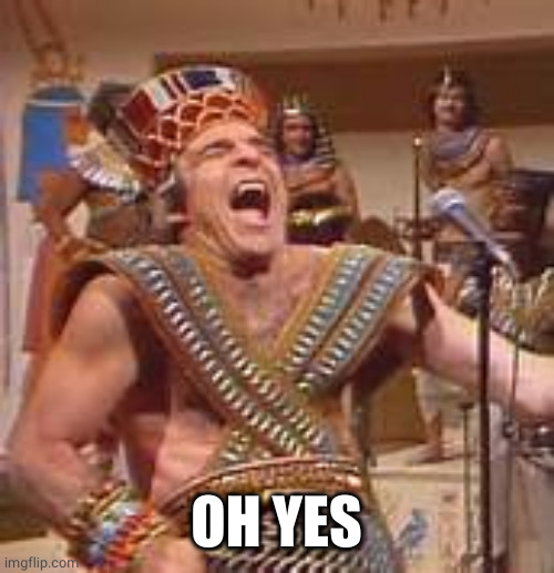 Steve Martin Egyptian | OH YES | image tagged in steve martin egyptian | made w/ Imgflip meme maker