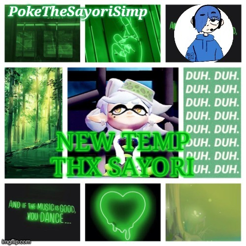 Poke's marie temp thx sayori | NEW TEMP THX SAYORI | image tagged in poke's marie temp thx sayori | made w/ Imgflip meme maker
