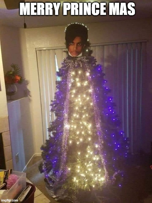 Merry Prince mas | MERRY PRINCE MAS | image tagged in christmas,prince | made w/ Imgflip meme maker