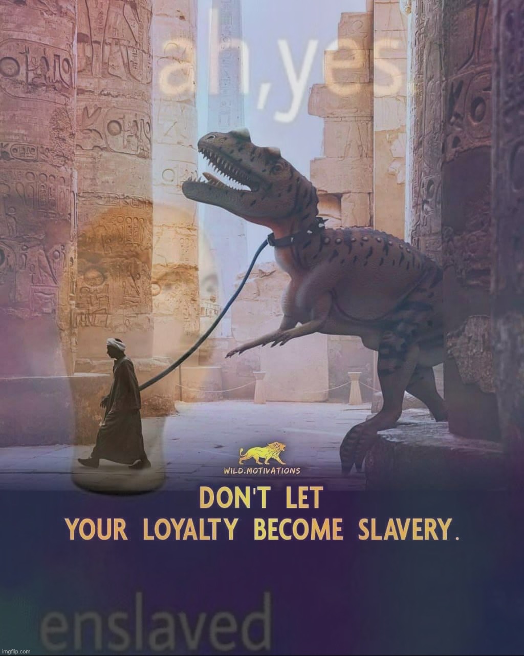 Ah, yes, enslaved loyalty | image tagged in ah,yes,enslaved,loyalty,ah yes,ah yes enslaved | made w/ Imgflip meme maker