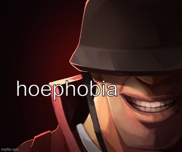 Soldier custom phobia | hoephobia | image tagged in soldier custom phobia | made w/ Imgflip meme maker