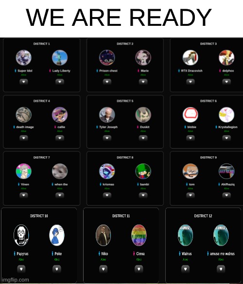 niko and cinna got paired- | WE ARE READY | image tagged in memes | made w/ Imgflip meme maker