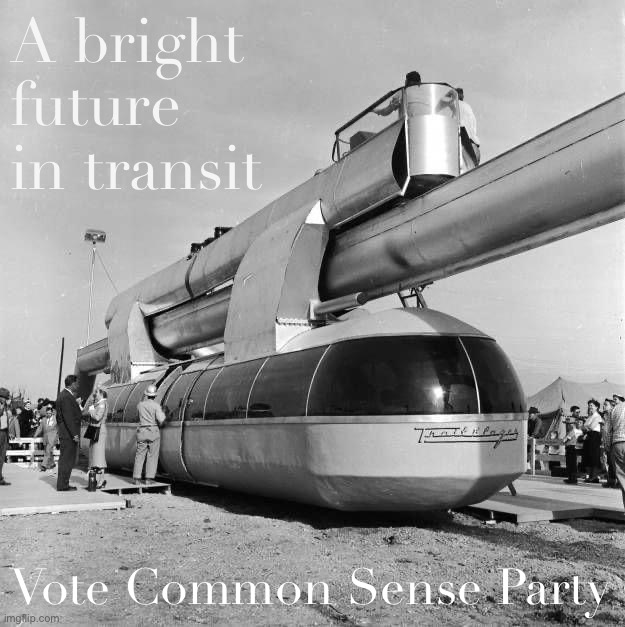On track for a better Imgflip. | A bright future in transit; Vote Common Sense Party | image tagged in on,track,for,a,better,imgflip | made w/ Imgflip meme maker