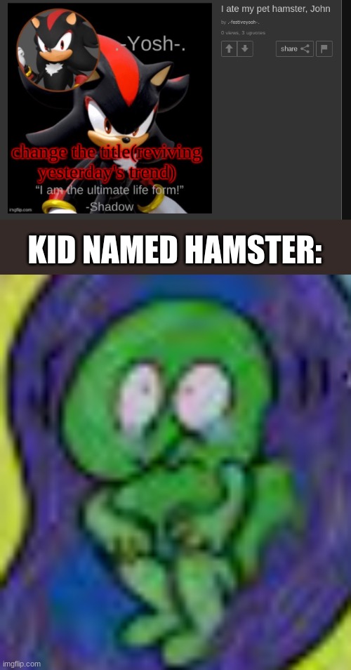 KID NAMED HAMSTER: | made w/ Imgflip meme maker