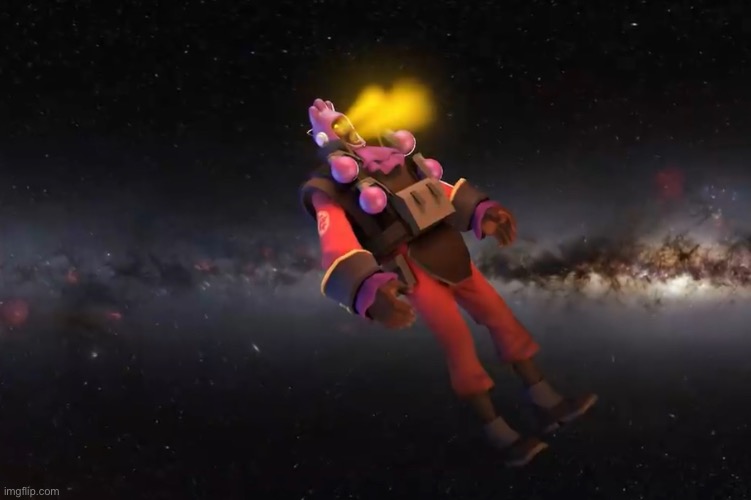 DemoMan ascends | image tagged in demoman ascends | made w/ Imgflip meme maker